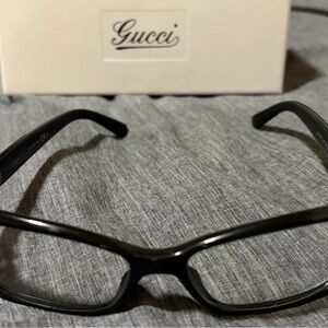 Gucci Black Women's Rectangular Eyeglass Frames - Sleek Designer Style